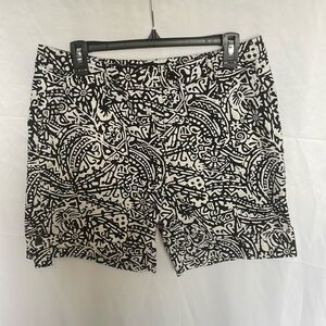 Abstract Print Shorts 12 Festival Maximalist Eclectic Artsy 100% Cotton Graphic